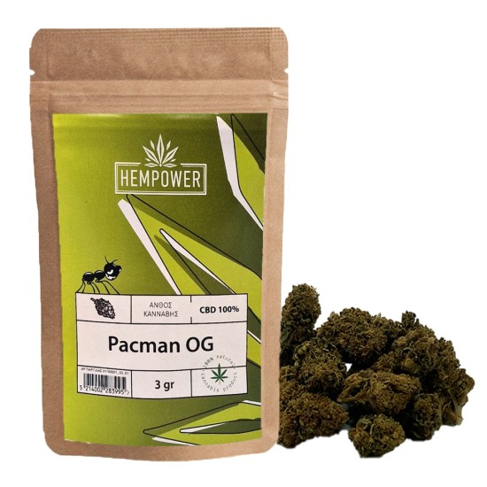 Hempower Ανθός Κάνναβης Pacman OG 100% CBD 3G