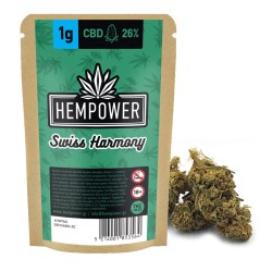 Hempower CBD Flower Swiss Harmony 26% CBD 1G