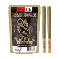 Hempower Pre-Rolled Stick 19% CBD BLACK MAMBA 2PCS