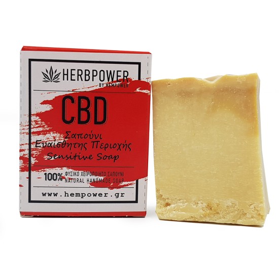 Hempower CBD ΣΑΠΟΥΝΙ ΕΥΑΙΣΘΗΤΗΣ ΠΕΡΙΟΧΗΣ 100G