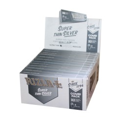 ΤΣΙΓΑΡΟΧΑΡΤΟ RIZLA ΑΣΗΜΙ KING SIZE + ΤΖΙΒΑΝΕΣ ΤΣΙΓΑΡΟΧΑΡΤΟ RIZLA ΑΣΗΜΙ KING SIZE + ΤΖΙΒΑΝΕΣ