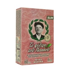 ΦΙΛΤΡΑ ΤΟΥ ΠΑΠΠΟΥ 6mm ΜΕ ΕΠΙΚΑΛΥΨΗ ΧΑΡΤΙΟΥ 60 ΤΕΜ (47628) ΦΙΛΤΡΑ ΤΟΥ ΠΑΠΠΟΥ 6mm ΜΕ ΕΠΙΚΑΛΥΨΗ ΧΑΡΤΙΟΥ 60 ΤΕΜ (47628)